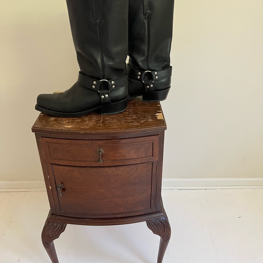 Buffalo  Leather motorcycle harness Boots